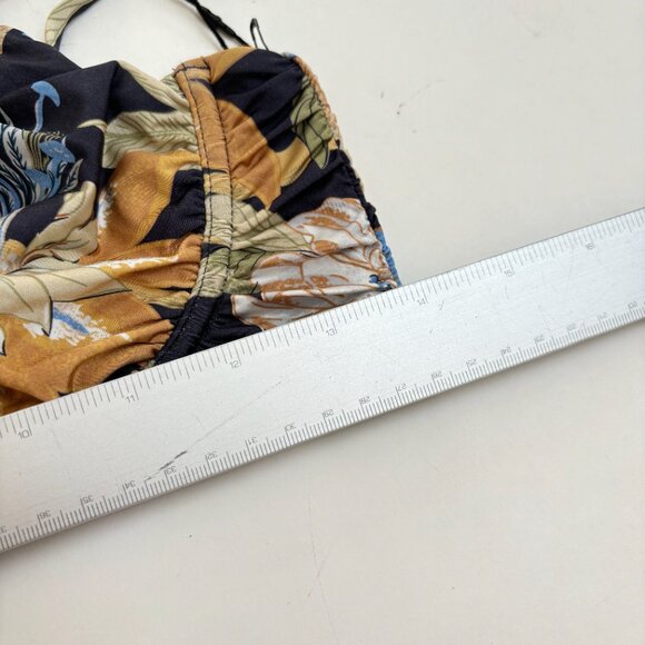 SIR Enid Balconette Bathing Suit Top NWT Bikini Navy Blue Floral 3 8 Delia Print - Picture 13 of 14